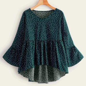 blusa verde mujer